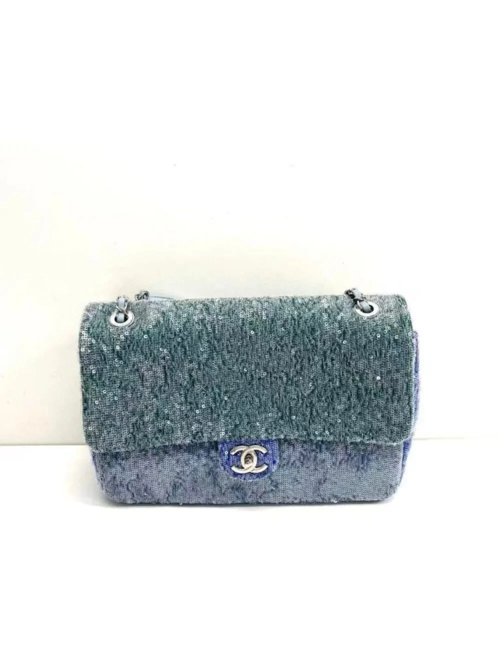 Chanel Sequin Quilted Chain Bag